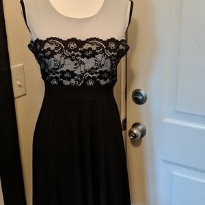 Black and White lace dress